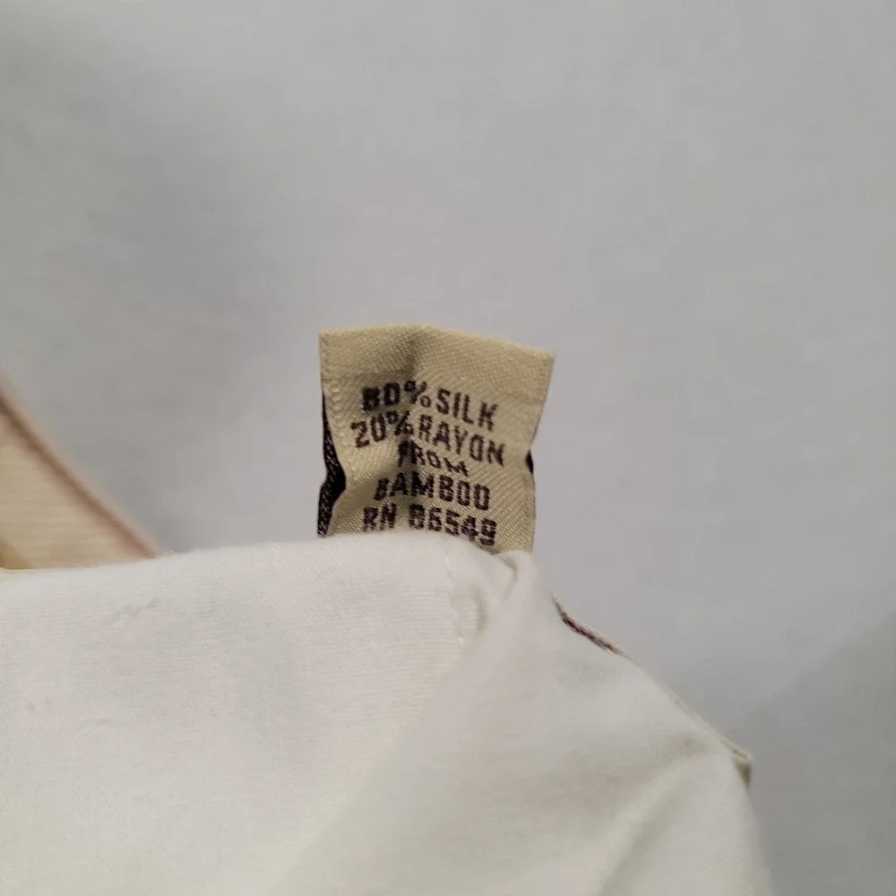 Tommy Bahama Silk Bamboo Pleated Shorts Mens 38 Beige Herringbone Luxury Casual